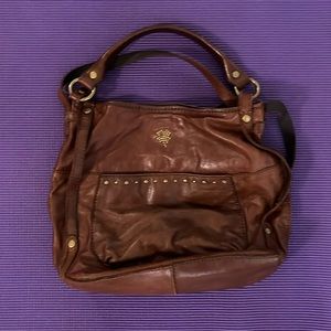 Brown leather Lucky Brand bag (few imperfections)